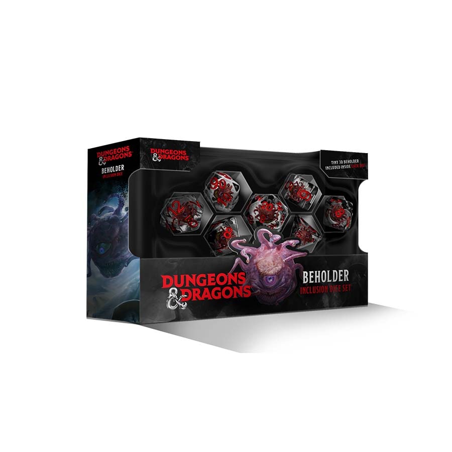 Dungeons & Dragons Beholder Inclusion Resin Dice Set