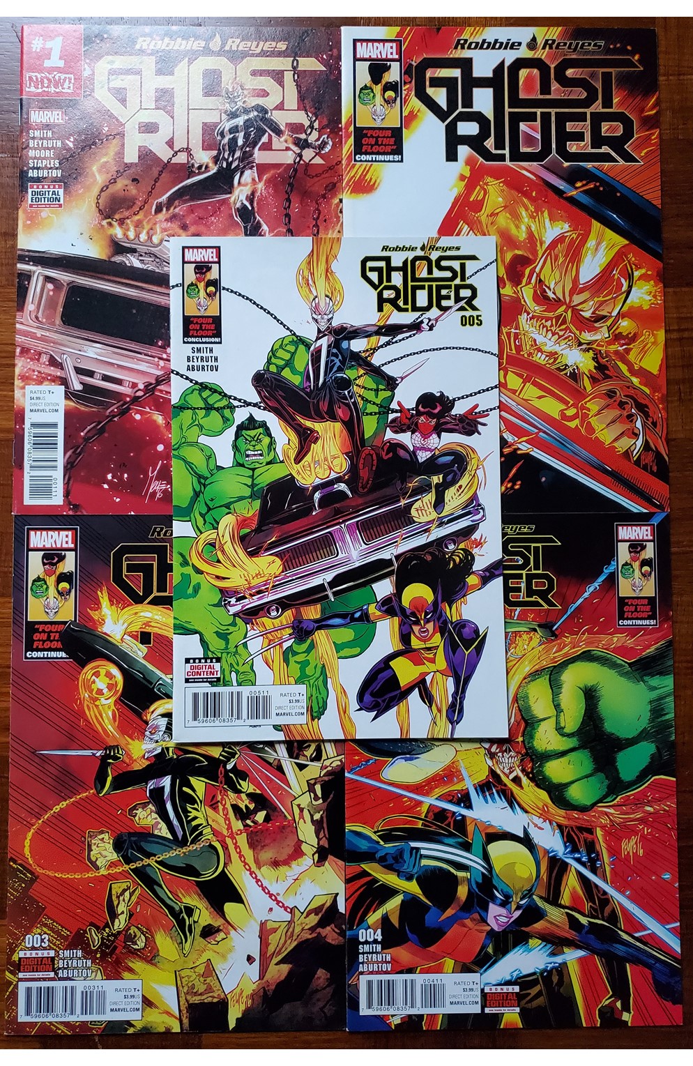 Ghost Rider #1-5 (Marvel 2016) Set