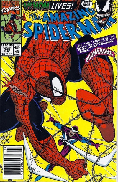 The Amazing Spider-Man #345 [Newsstand]-Very Good (3.5 – 5)