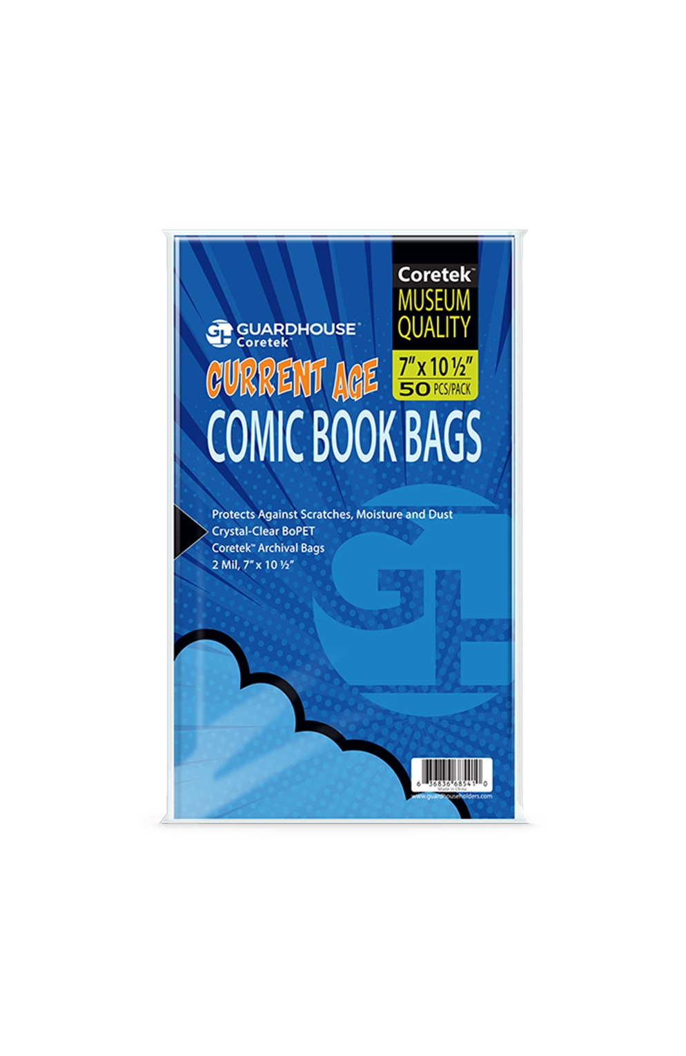 Coretek Comic Book Bag (2Mil Bopet) - Current 50Ct