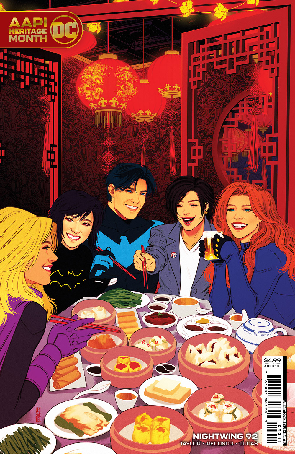 Nightwing #92 Cover C Jen Bartel Aapi Card Stock Variant (2016)
