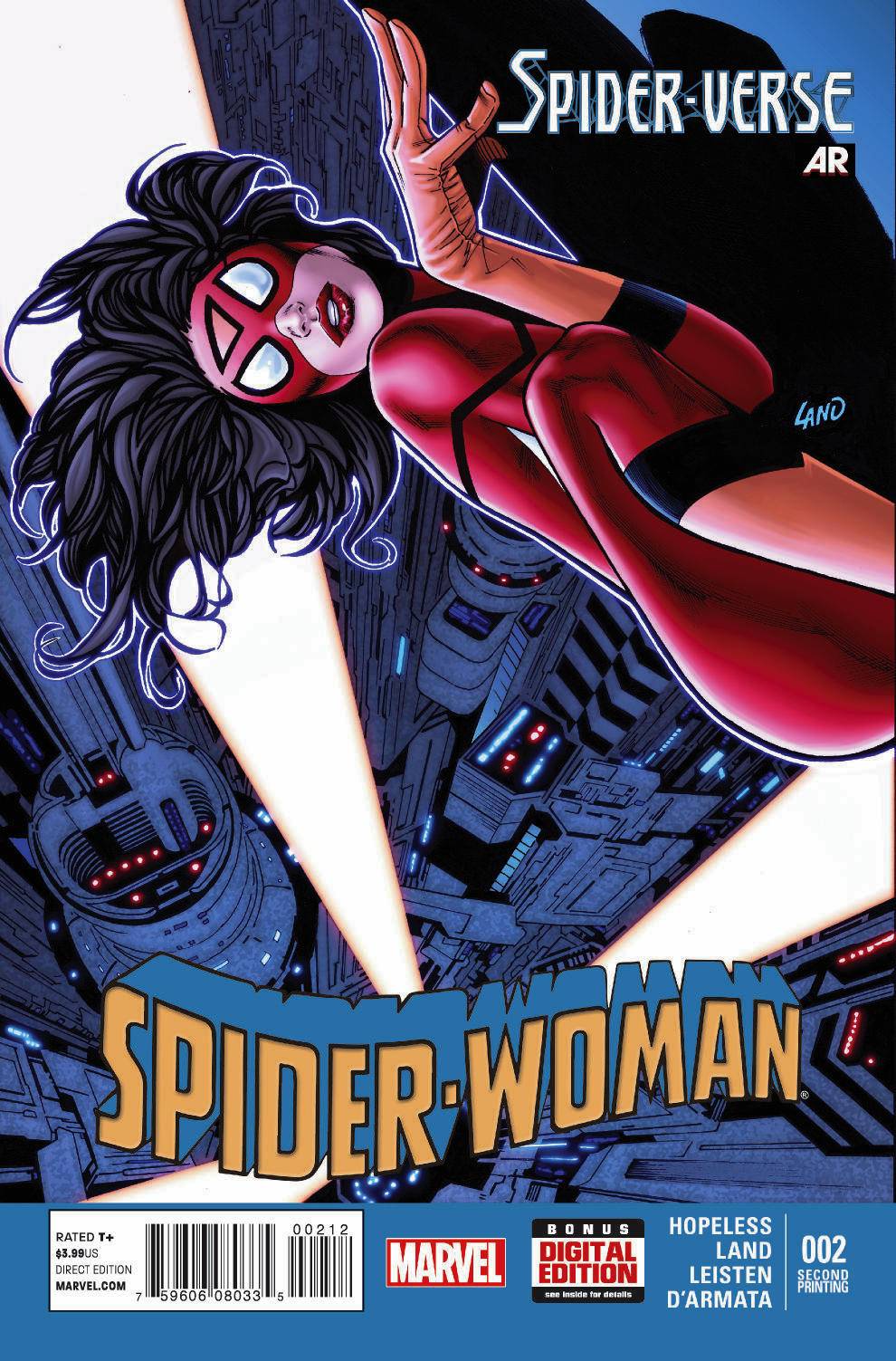 Spider-Woman #2 Land 3rd Printing 