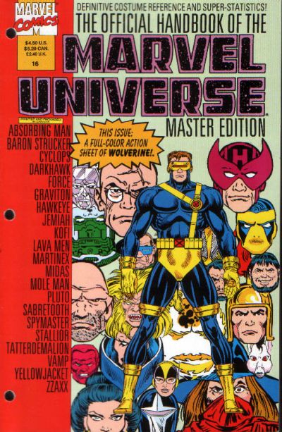 Official Handbook of The Marvel Universe Master Edition #16