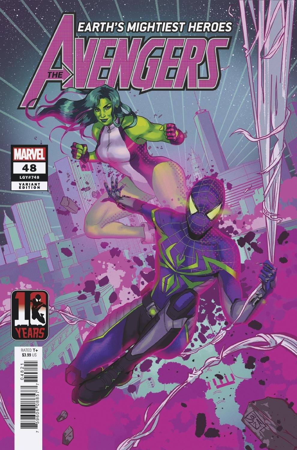 Avengers #48 Souza Miles Morales 10th Anniversary Variant (2018)