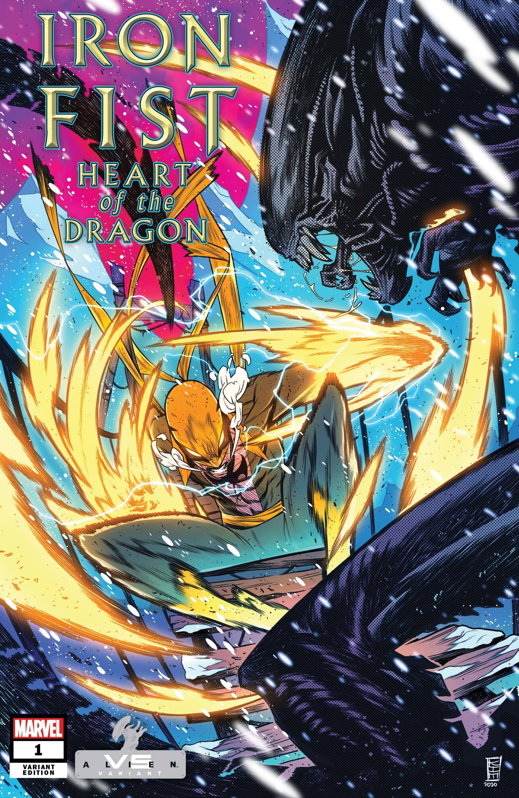 Iron Fist Heart of Dragon #1 Jacinto Marvel Vs Alien Variant (Of 6)