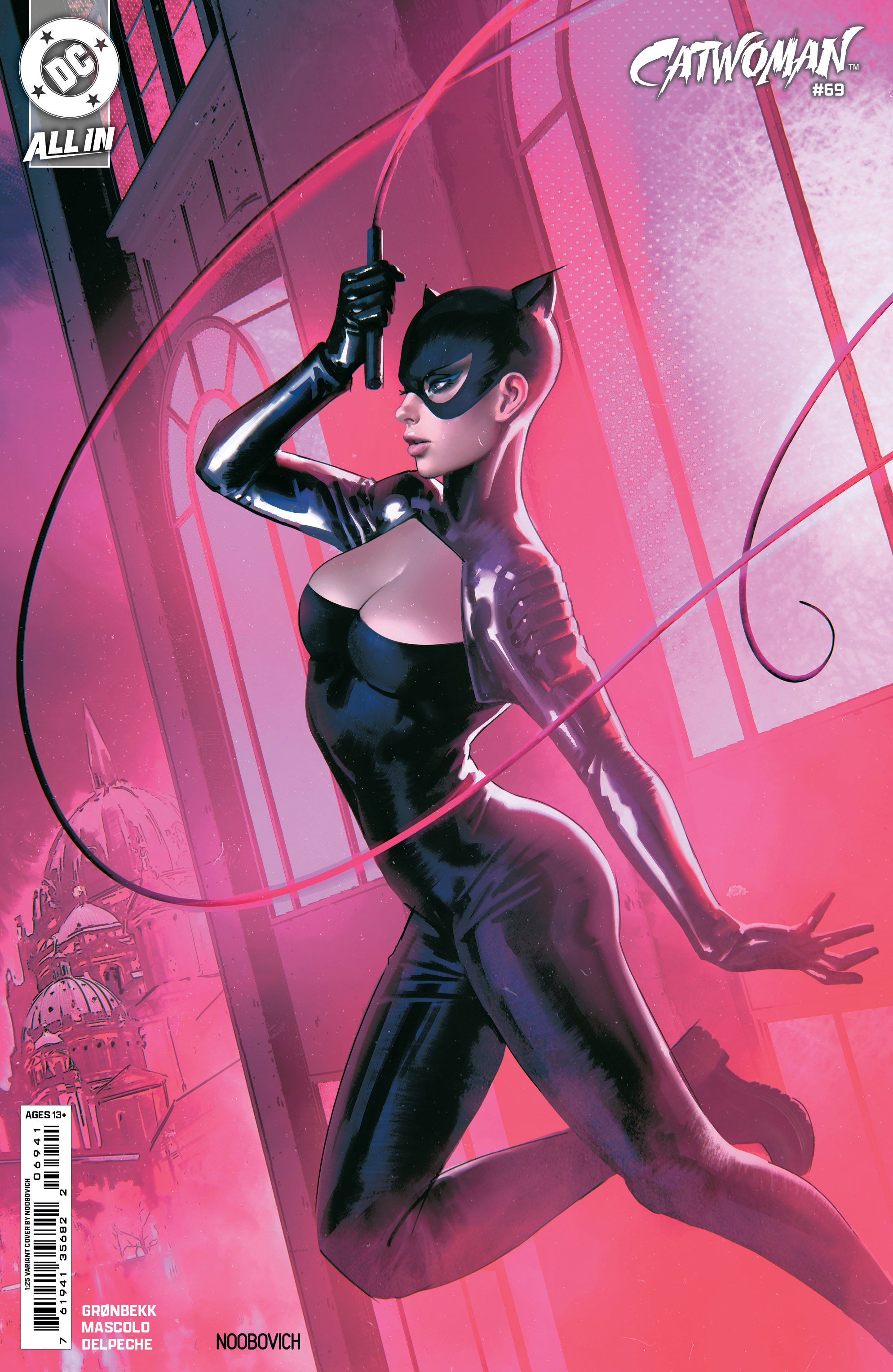 Catwoman #69 Cover E 1 for 25 Incentive Noobovich Card Stock Variant