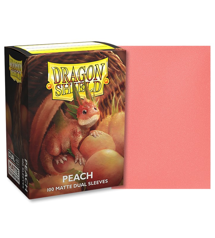 Dragon Shield Standard Dual Matte Sleeves Peach (100 Ct)