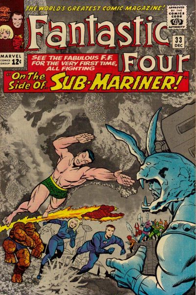 Fantastic Four #33 (1961)- Vg- 3.5