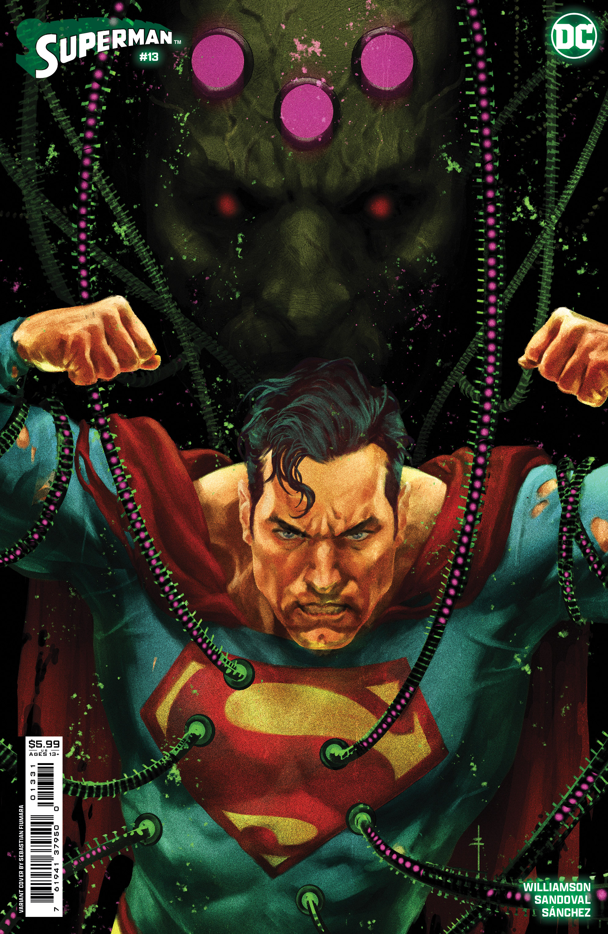 Superman #13 Cover C Sebastian Fiumara Card Stock Variant (House of Brainiac)