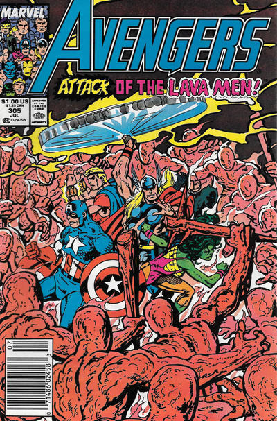 The Avengers #305 [Newsstand]-Fine (5.5 – 7)