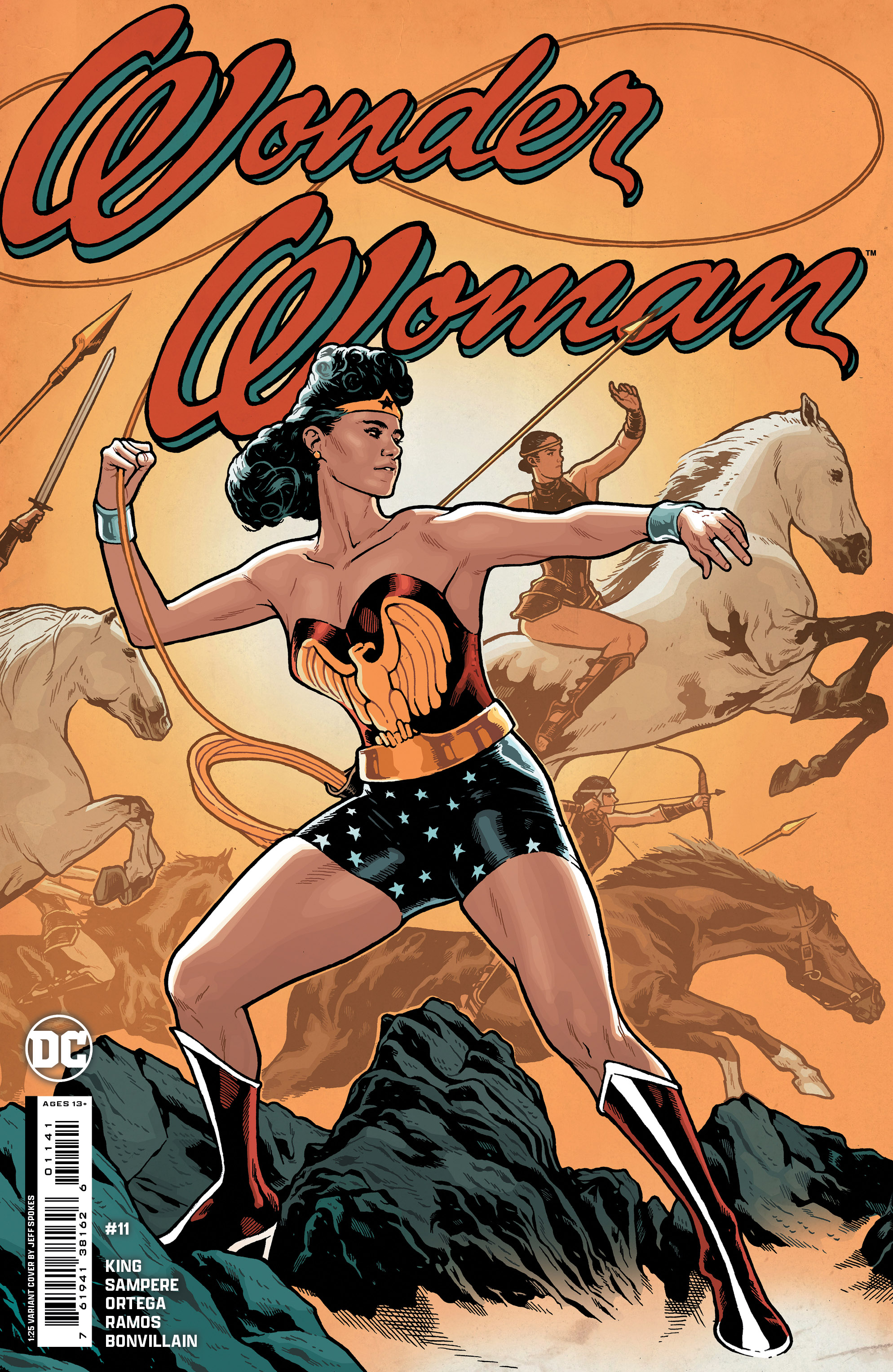 Wonder Woman #11 Cover E 1 for 25 Incentive Jeff Spokes Card Stock Variant (Absolute Power)