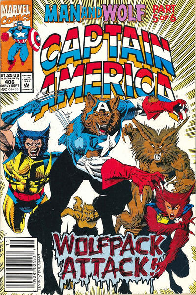 Captain America #406 [Newsstand]-Fine (5.5 – 7)