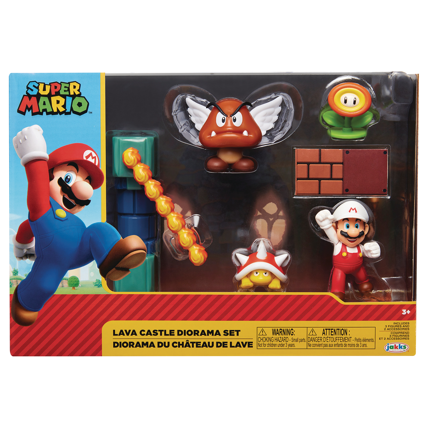 Nintendo 2-1/2 Inch Lava Castle Diorama Set Cs