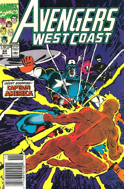 Avengers West Coast #64 [Newsstand]-Very Good (3.5 – 5)