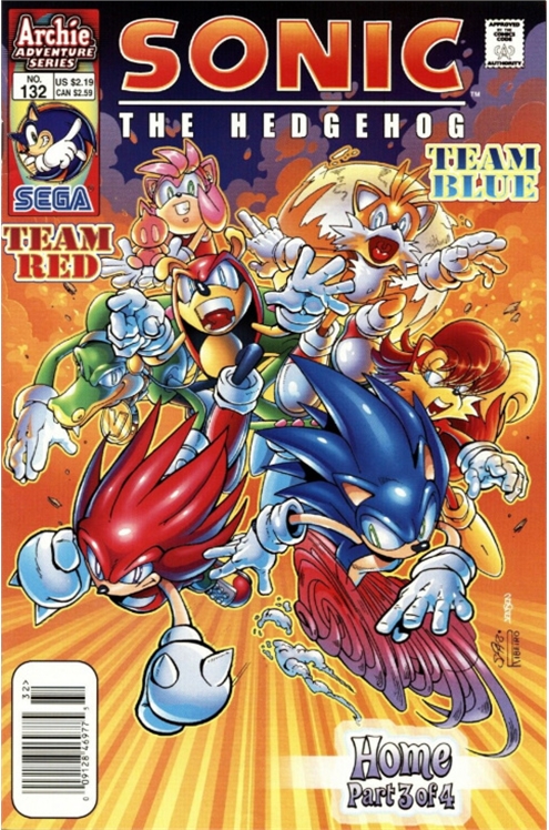 Sonic The Hedgehog #132 [Newsstand]-Very Fine