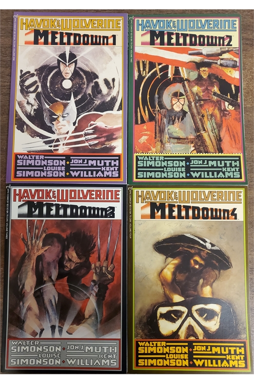 Havok Wolverine Meltdown #1-4 (Marvel 1998) Set