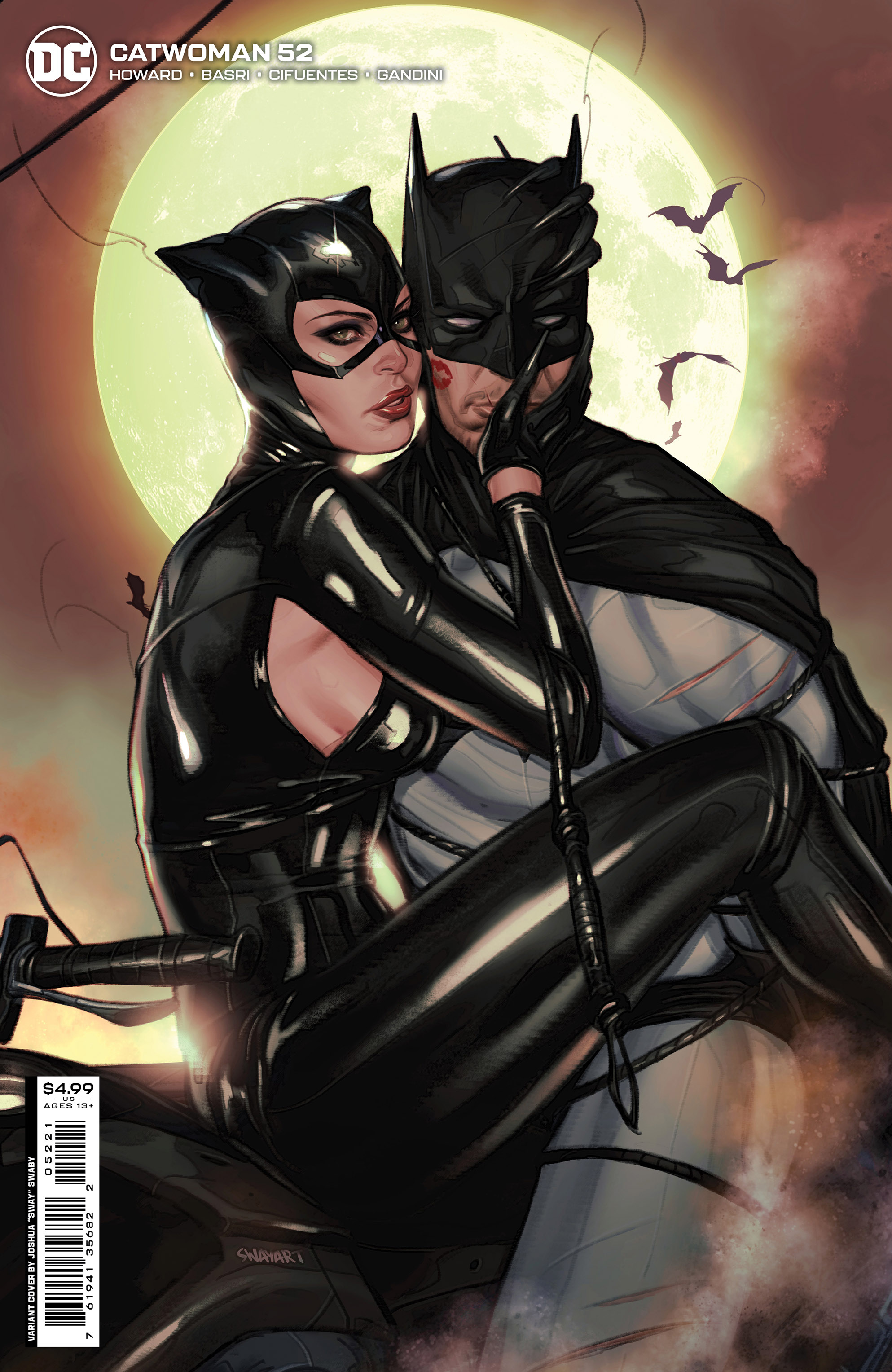 Catwoman #52 Cover B Joshua Sway Swaby Card Stock Variant (2018)