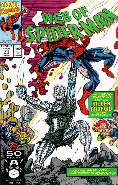 Web of Spider-Man #79 [Direct](1985)-Near Mint (9.2 - 9.8)