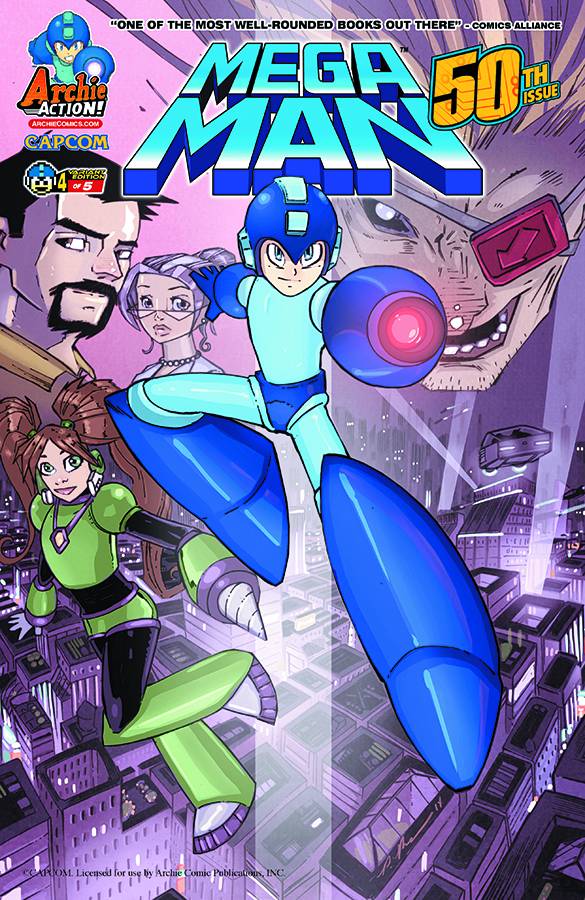 Mega Man #50 Patrick Thomas Parnell Variant Cover