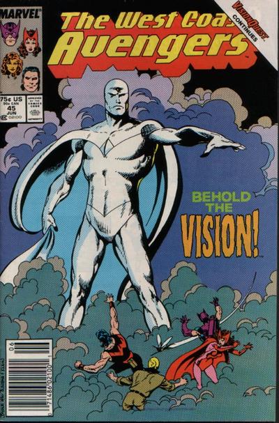 West Coast Avengers #45 [Newsstand]-Above Average/Fine (5 - 6)