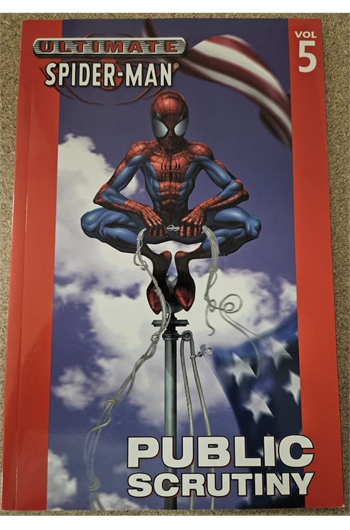 Ultimate Spider-Man Volume 5 Public Scrutiny Graphic Novel (Marvel 2005) Used - Like New