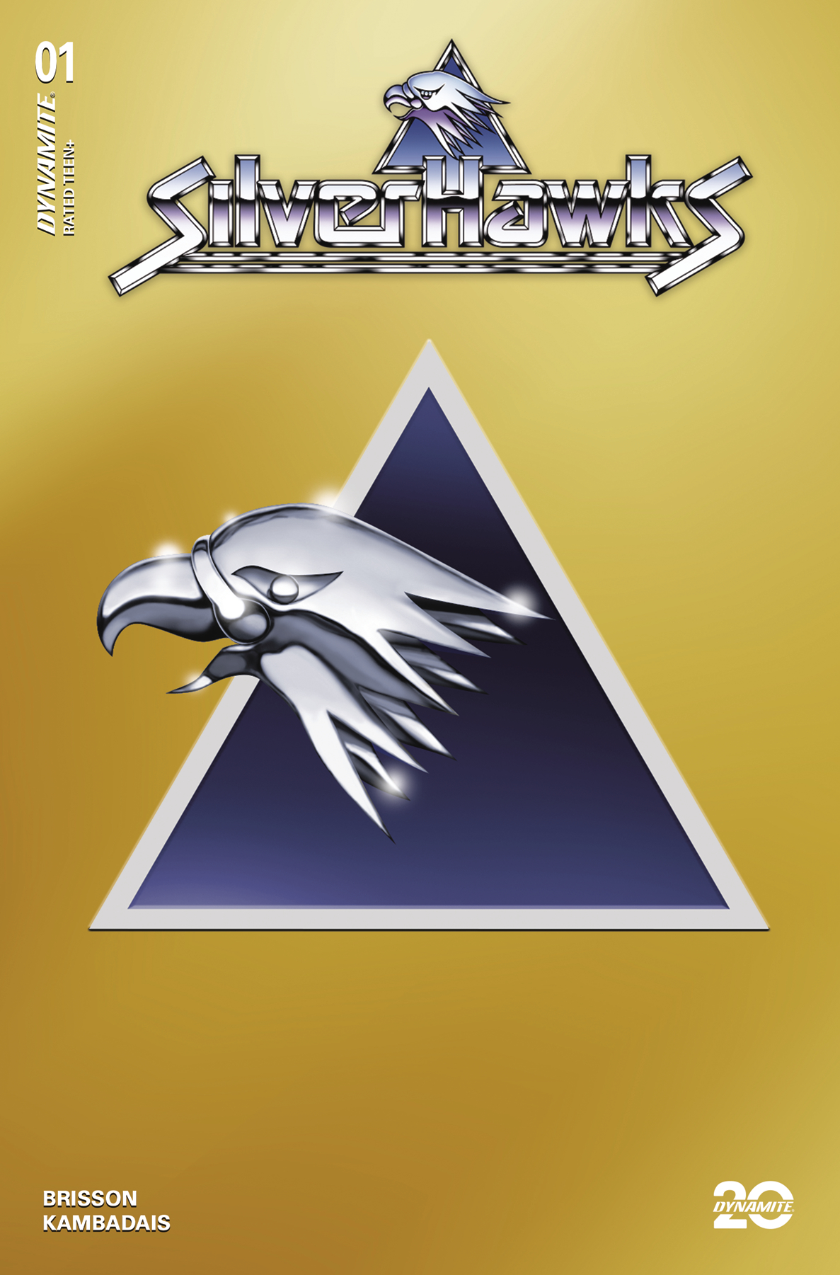 Silverhawks #1 Cover X 1 for 20 Incentive Symbol Foil Gold