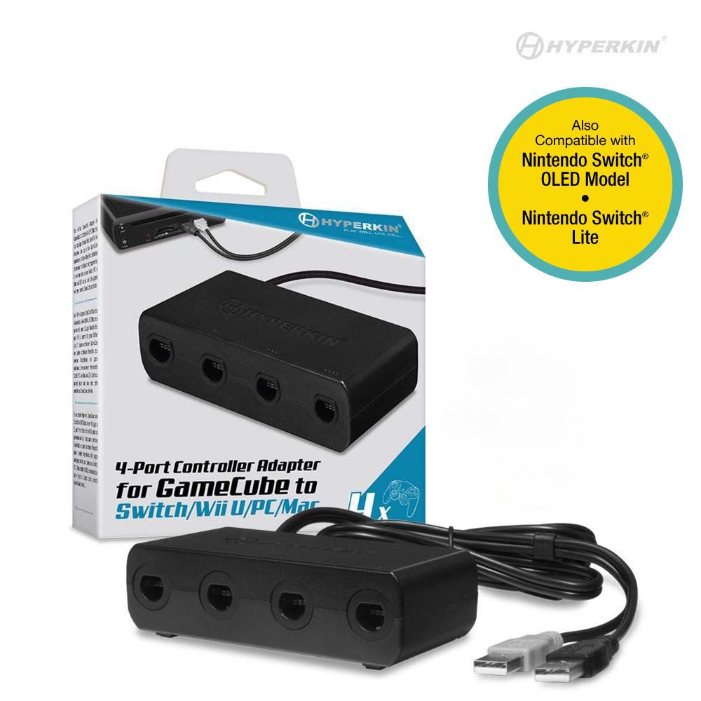 4-Port Controller Adapter For Gamecube To Switch/ Wii U/ Pc/ Mac -