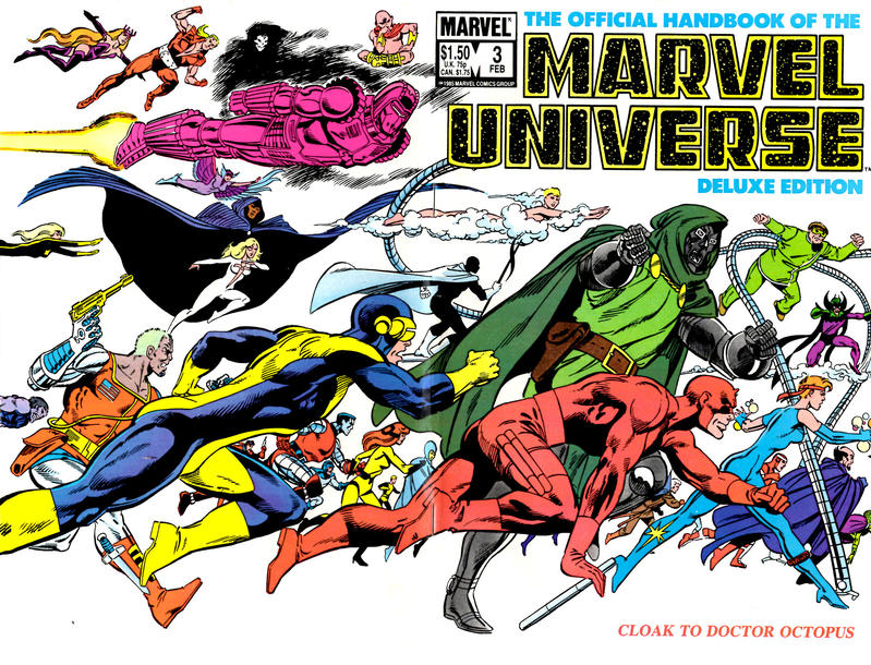 The Official Handbook of The Marvel Universe Deluxe Edition #3 [Direct]-Good (1.8 – 3)