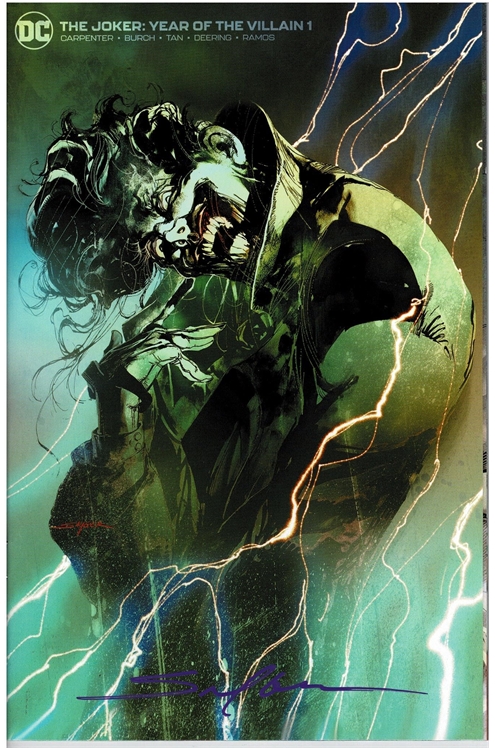 The Joker: Year of The Villain #1 [Bell, Book & Comic Stuart Sayger]-Very Fine, Signed By Sayger