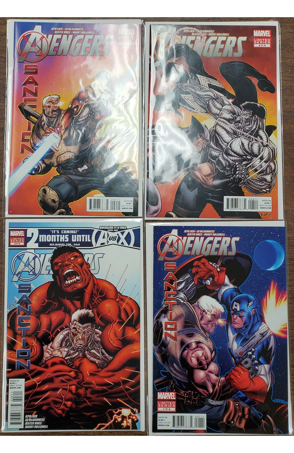 Avengers X-Sanction #1-4 (Marvel 2011) Full Set