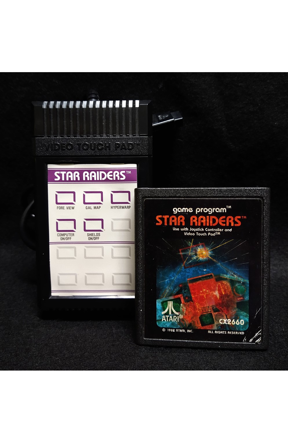 Atari 2600 Star Raiders Touch Pad And Game