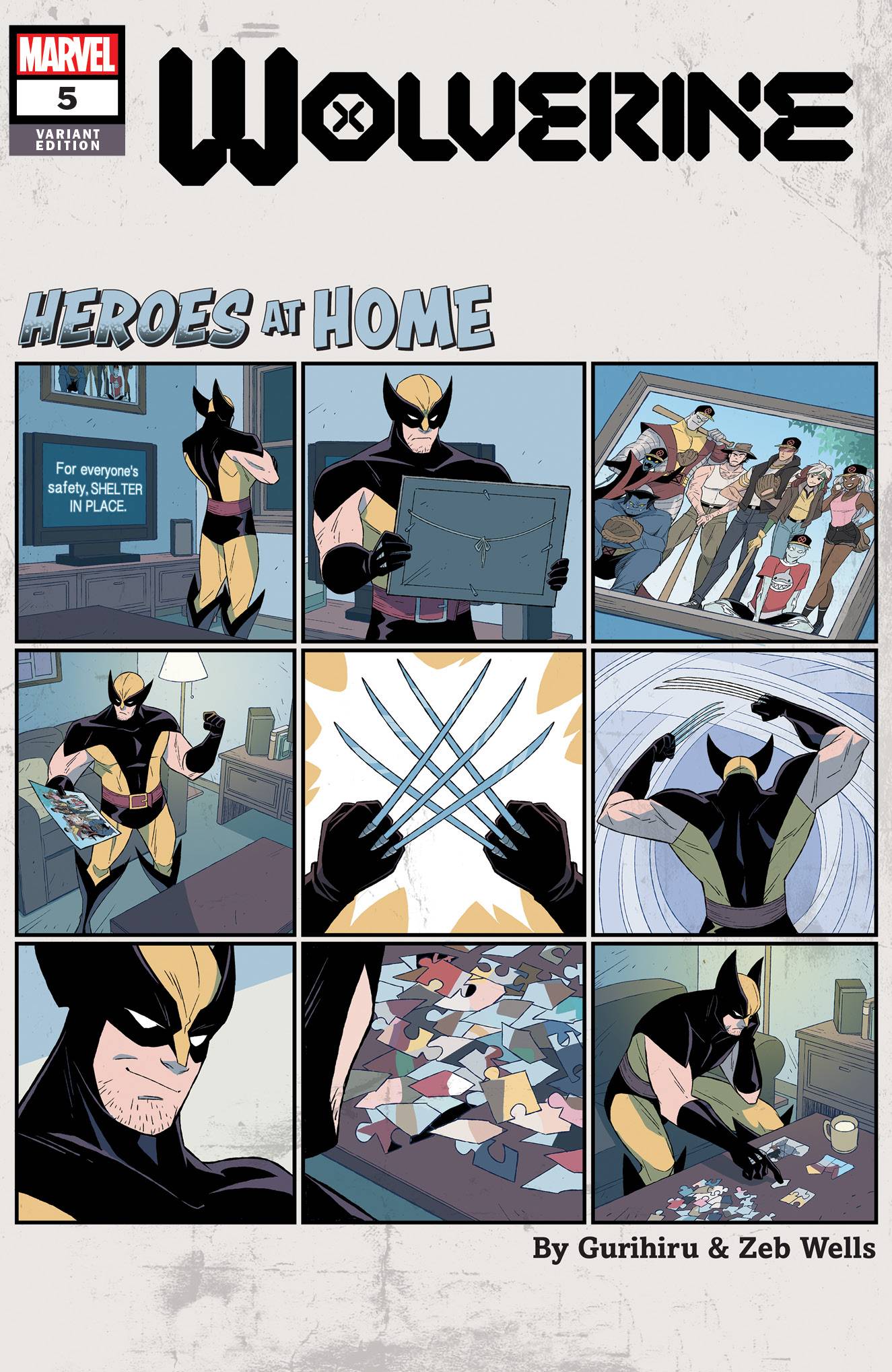 Wolverine #5 Gurihiru Heroes At Home Variant (2020)