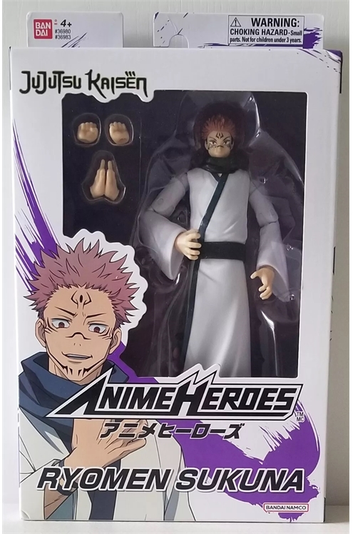 Bandai Namco Anime Heroes Ryomen Sukuna Jujutsu Kaisen Action Figure 