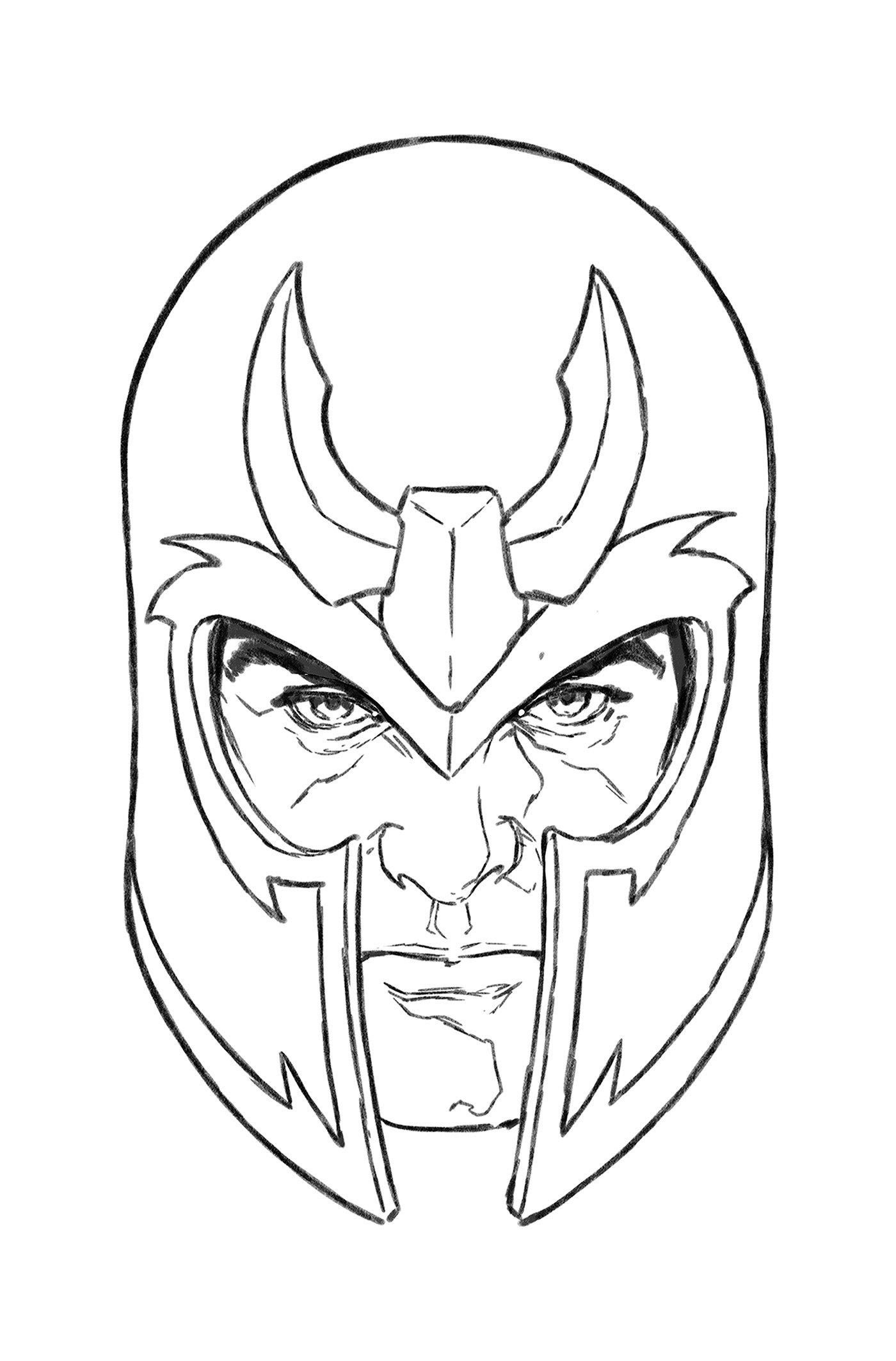 Resurrection of Magneto #3 Mark Brooks Headshot Virgin Sketch Variant (Fall of the House of X) 1 for 50 Incentive