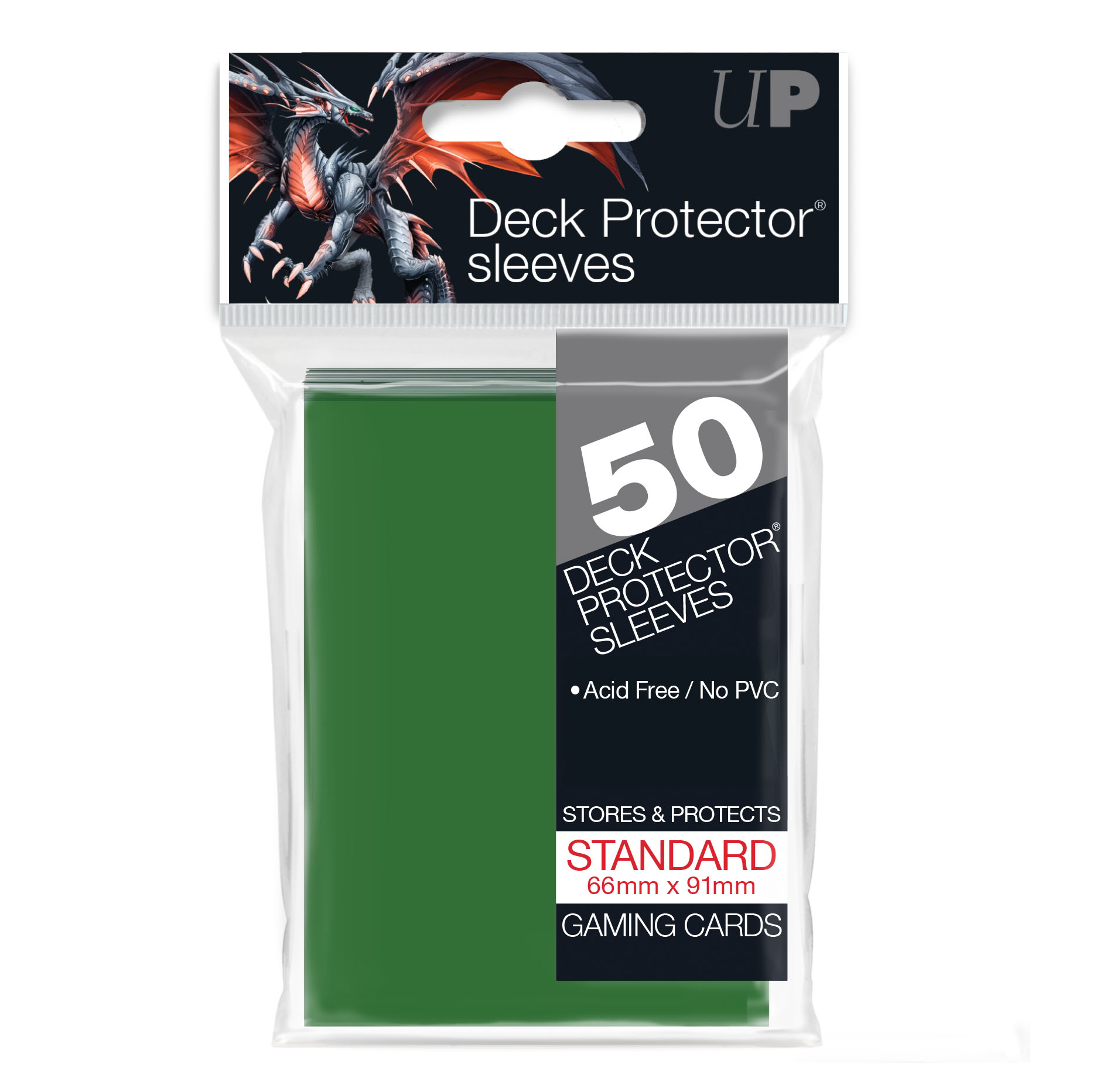 Ultra Pro: Deck Protector Sleeves - Green Standard 50ct