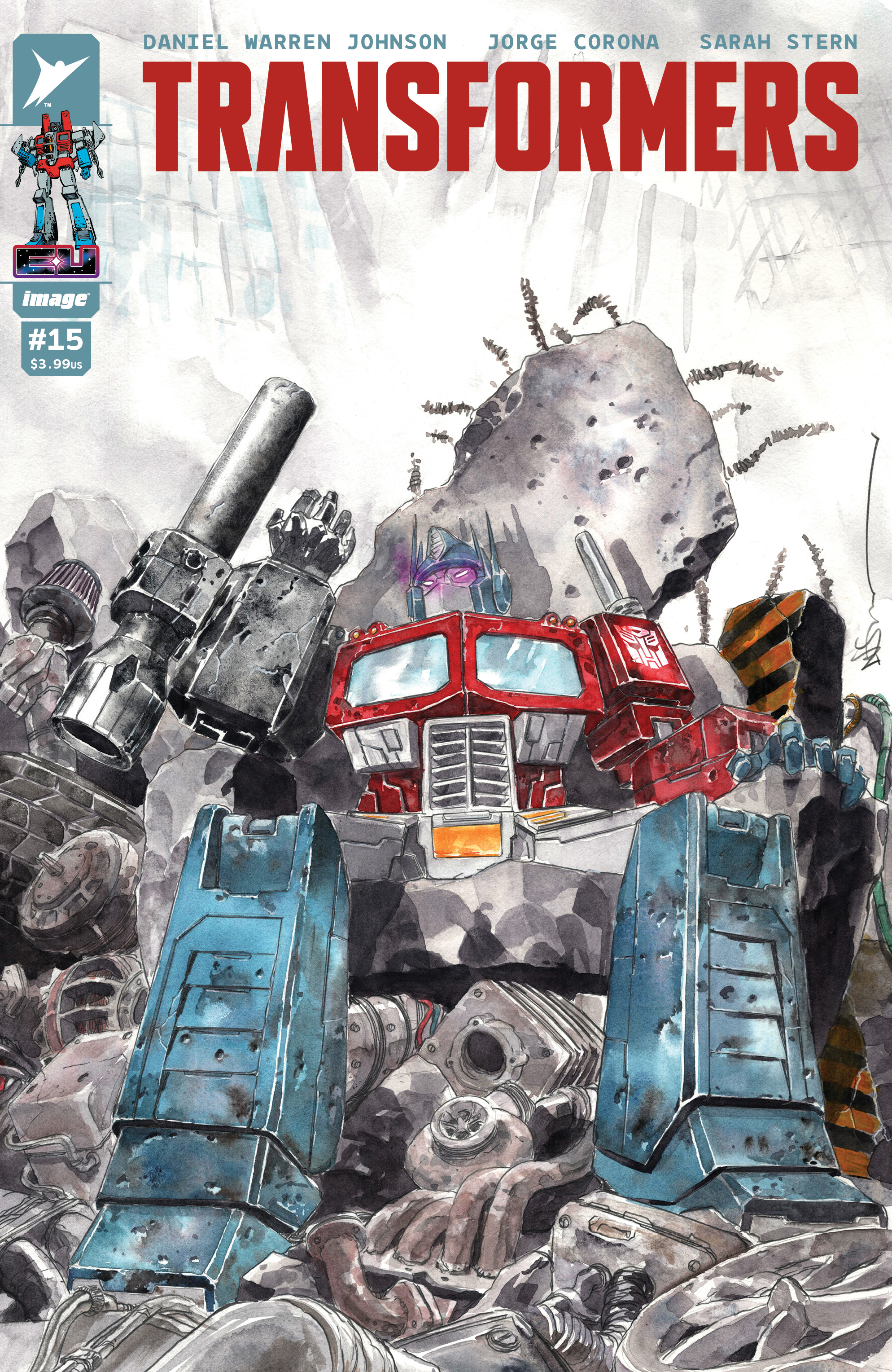 Transformers #15 Cover F 1 for 100 Incentive Dustin Nguyen Foil Variant