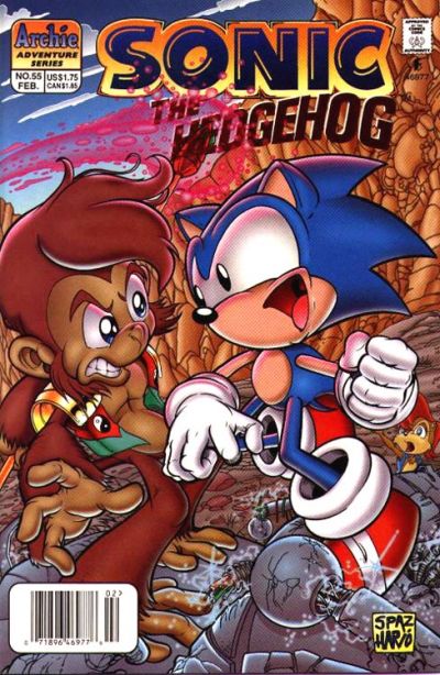 Sonic The Hedgehog #55-Very Fine (7.5 – 9)