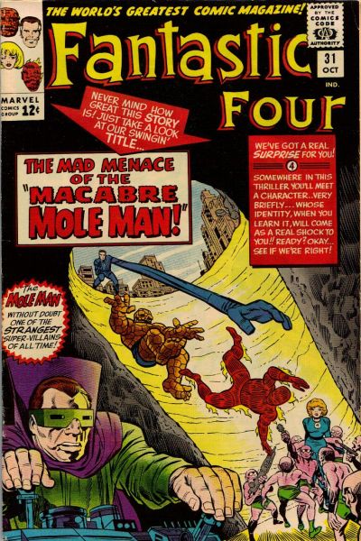 Fantastic Four #31 [Regular Edition](1961)- Vg- 3.5