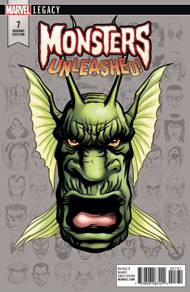 Monsters Unleashed #7 Mckone Legacy Headshot Variant Legacy