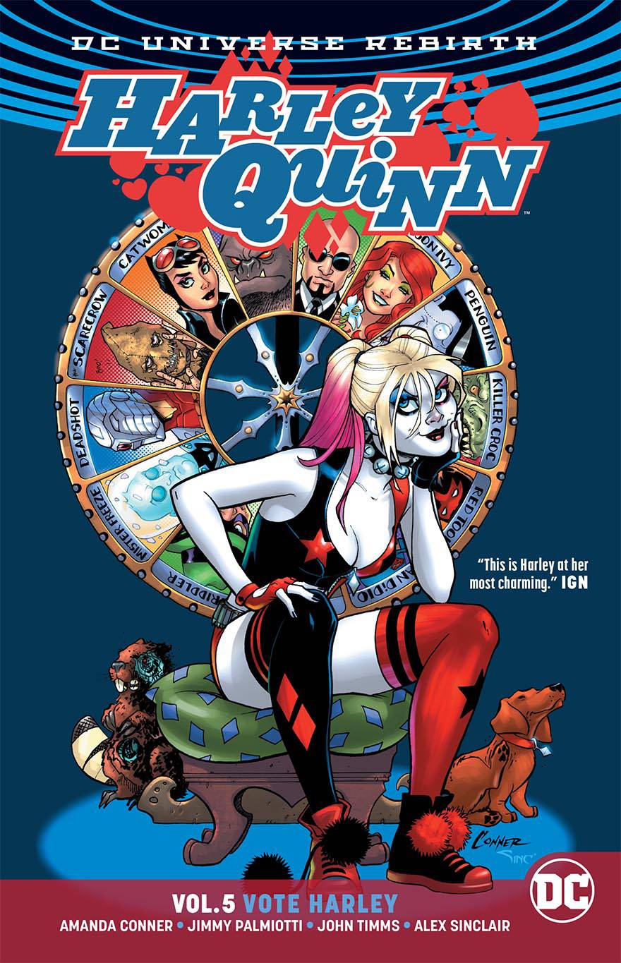 Harley Quinn Graphic Novel Volume 5 Vote Harley Rebirth
