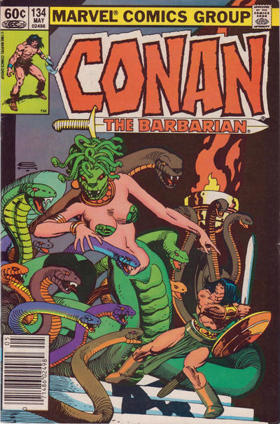 Conan The Barbarian #134 [Newsstand]-Good (1.8 – 3)