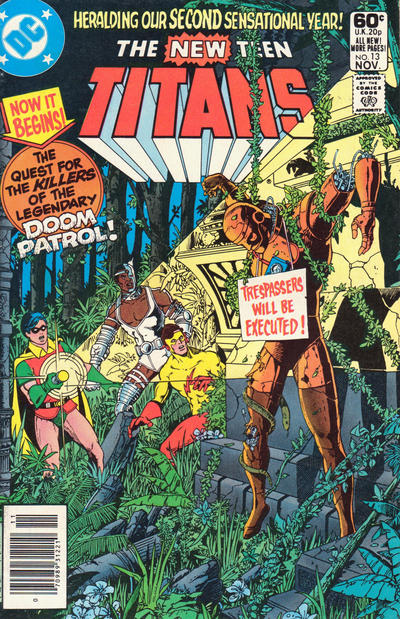 The New Teen Titans #13 [Newsstand](1980)-Fine (5.5 – 7)