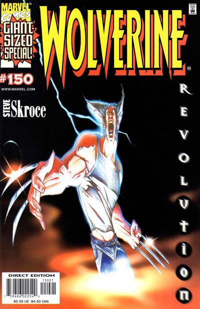 Wolverine #150 [Direct Edition - Black Background - Steve Skroce Cover]-Near Mint (9.2 - 9.8)