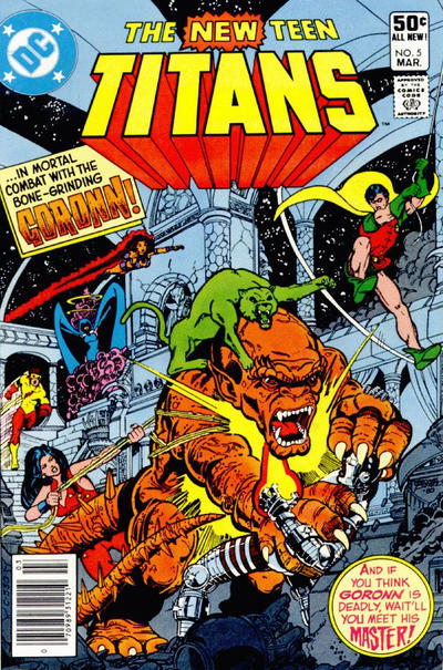 The New Teen Titans #5 [Newsstand]-Near Mint (9.2 - 9.8)