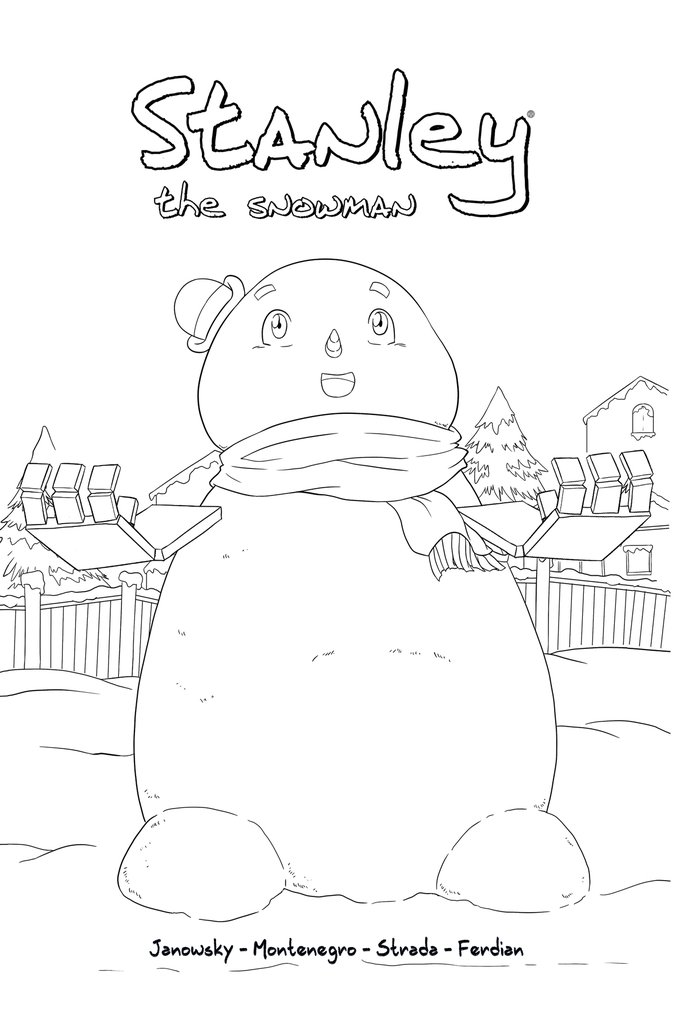 Stanley The Snowman #1 Coloring Book Variant Cover