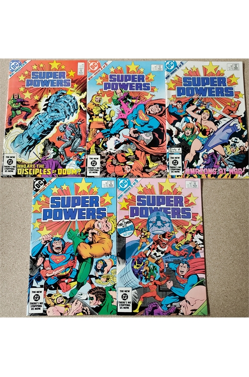 Super Powers #1-5 (DC 1984) Set