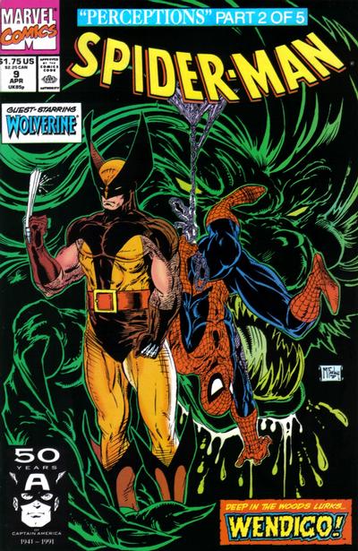 Spider-Man #9 (1990) [Direct]-Near Mint (9.2 - 9.8)