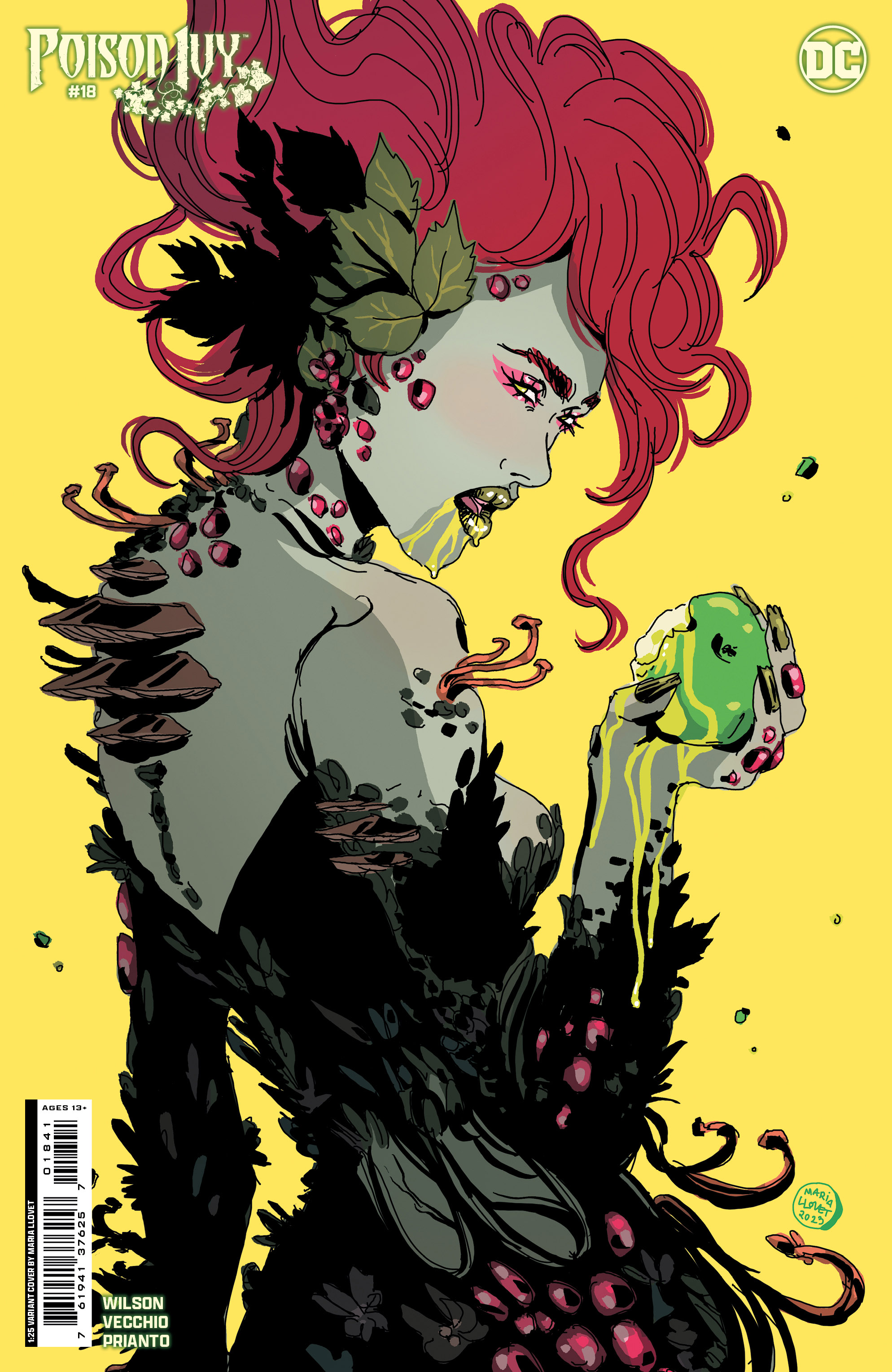 Poison Ivy #18 Cover D 1 for 25 Incentive Maria Llovet Card Stock Variant