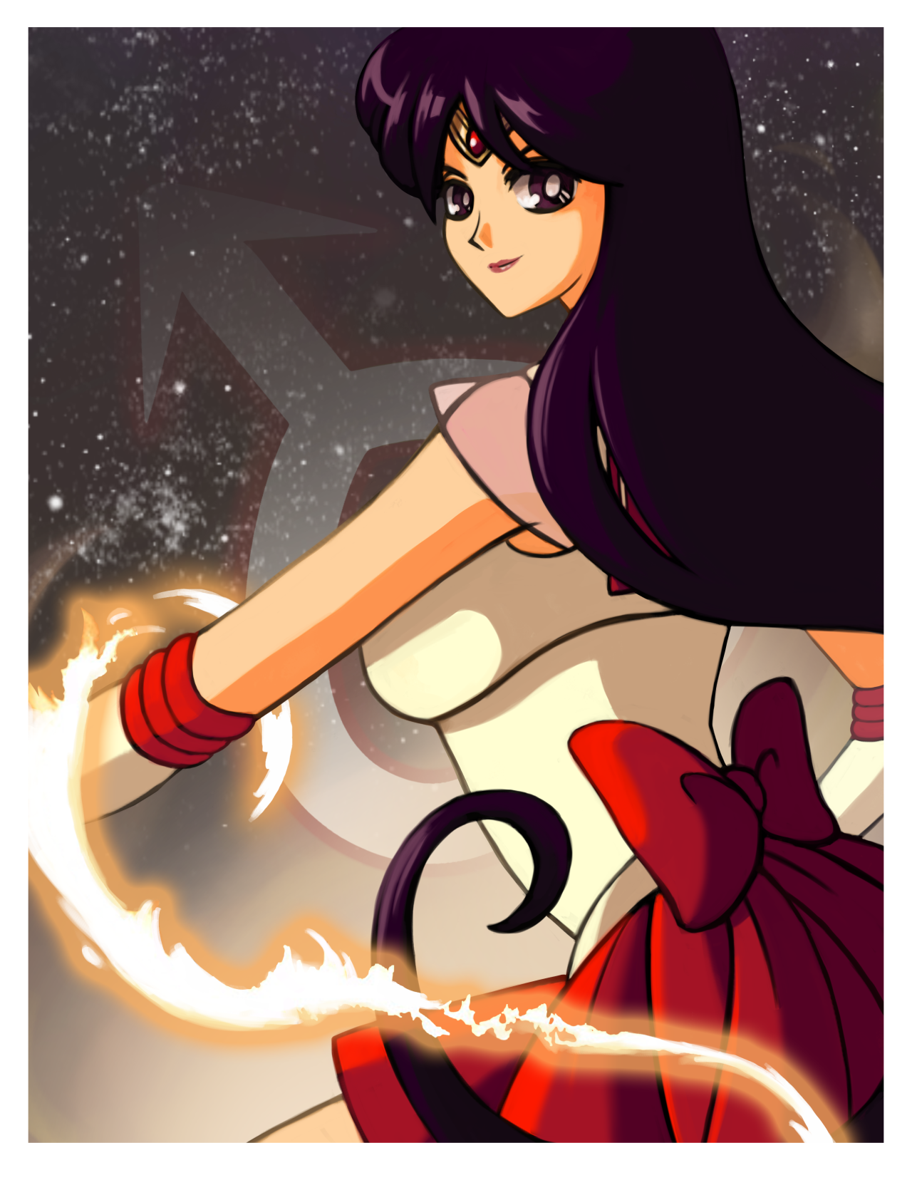 Leann Hill Art - Sailor Mars (Large)