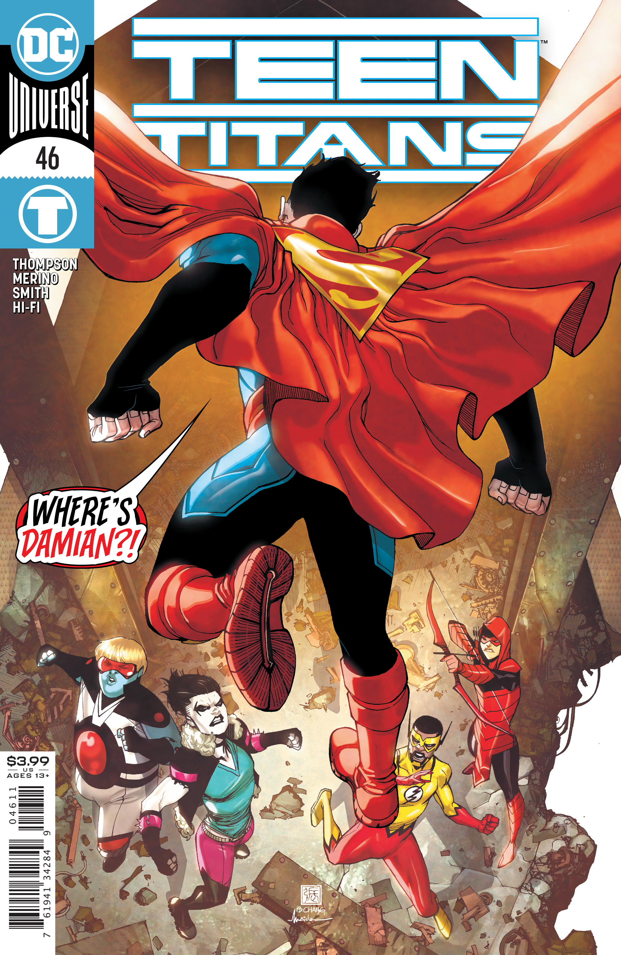 Teen Titans #46 Cover A Bernard Chang (2016)